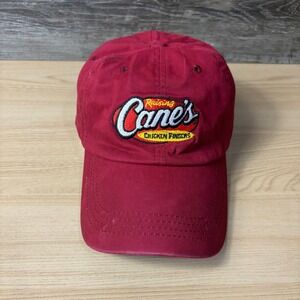 Canes Hat Cap Strap Back Red One Size Adjustable